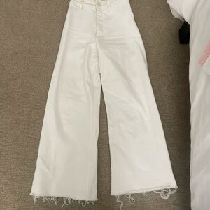 White Wide-Leg Jeans